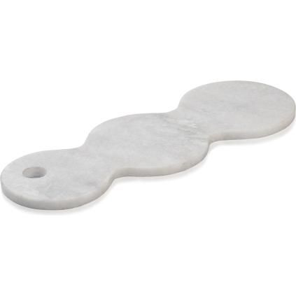 Ukrasni poslužavnik SKAGEN, 40 cm, siva, mramor, Humdakin