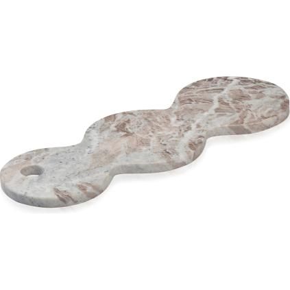 Ukrasni poslužavnik SKAGEN, 40 cm, smeđa, mramor, Humdakin