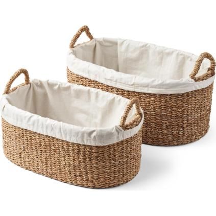 Korpa za rublje WICKER, set od 2 kom, morska trava, Humdakin