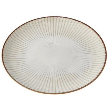 Tanjur WHITE SENDAN 23,5 cm, bijela, keramika, MIJ
