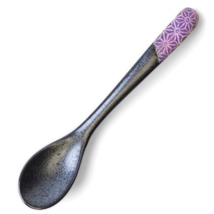 Stolna žlica ASANOHA 12,5 cm, ljubičasta, keramika, MIJ