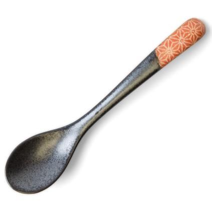 Stolna žlica ASANOHA 12,5 cm, narančasta, keramika, MIJ