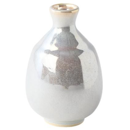 Sake boca PEARL, srebrna, keramika, MIJ