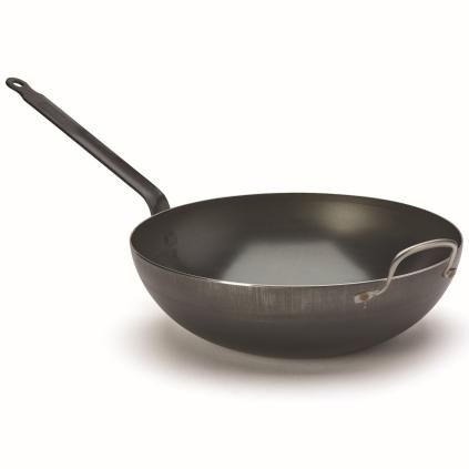 Wok BLUE CARBON 32 cm, plava čelik, de Buyer