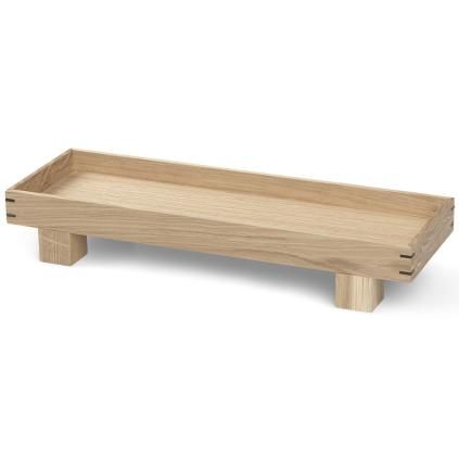 Ukrasni poslužavnik BON 36 x 12 cm, prirodni, drvo, čvrsti LIVING