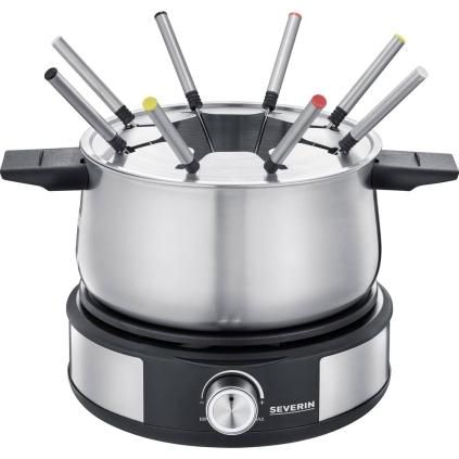 Set za fondue i aparat za palačinke 2u1 FO 2471 Severin crni