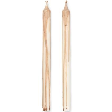 Svijeća za večeru SUHO 30 cm, set od 2 kom, bež, čvrsta LIVING