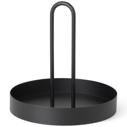 Poslužavnik GRIB 28 cm, crna, željezo, čvrsta LIVING