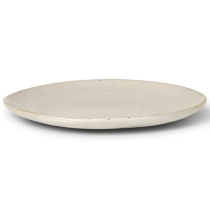 Desertni tanjur FLOW 15 cm, bijela, kamene posude, ferm LIVING