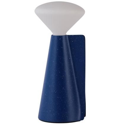 Prenosiva stolna lampa MANTLE 19 cm, plava, nehrđajući čelik, Tala