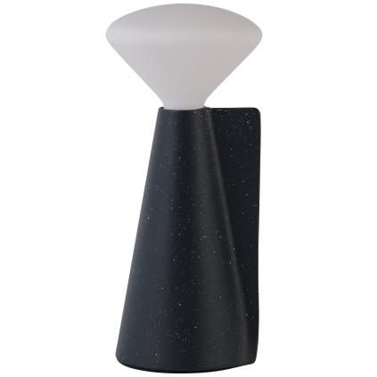 Prenosiva stolna lampa MANTLE 19 cm, crna, nehrđajući čelik, Tala