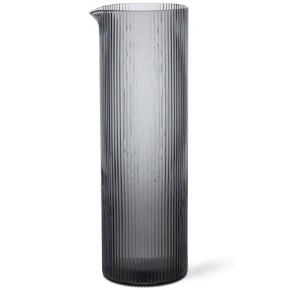 Vrč za vodu RIPPLE 1,1 l, siva, staklo, ferm LIVING