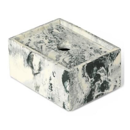 Posuda za pohranjivanje MIST 10 x 7,5 cm, bijela / zelena, pryskyřice, čvrsta LIVING