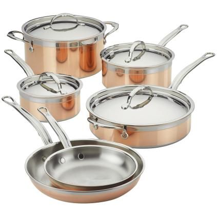 Set posuđa COPPERBOND, set od 6 kom, bakarna, Hestan