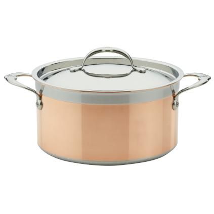 Lonac COPPERBOND 24 cm, 5,7 l, bakarna, Hestan