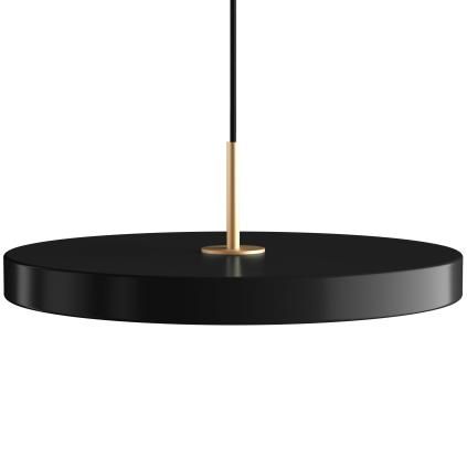 Viseća lampa ASTERIA PLUS 43 cm, crna / zlatna, aluminij, Umage