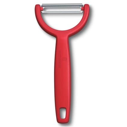 219692 skrabka na zeleninu ypso 16 cm zoubkovane ostri cervena plast victorinox
