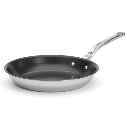 221063 neprilnava panev affinity 24 cm stribrna nerezova ocel de buyer