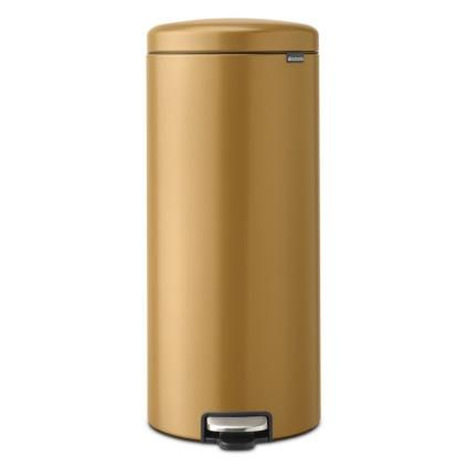221738 pedalovy odpadkovy kos newicon 30 l teple zlata ocel brabantia
