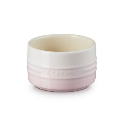 225018 ramekin 9 cm 200 ml shell pink kamenina le creuset