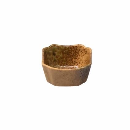 225507 miska na omacku wabi sabi 8 x 8 cm hneda keramika mij