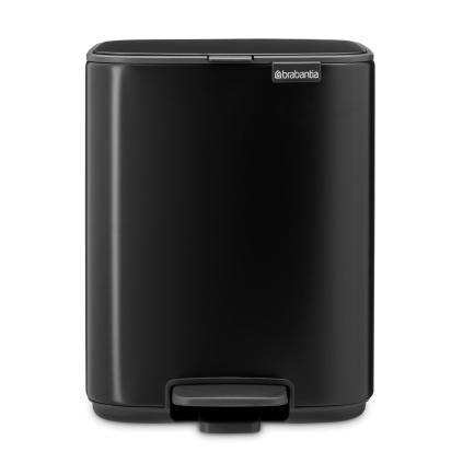 225993 pedalovy odpadkovy kos bo 7 l matna cerna ocel brabantia