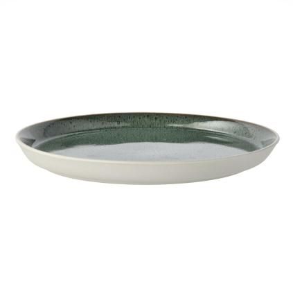226581 jidelni talir gastro 27 cm bila zelena kamenina bitz