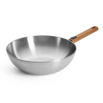 228553 wok logic steel 30 cm s odnimatelnou ruojeti nerezova ocel woll