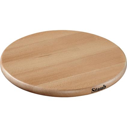 141407 drevena podlozka pod hrnce s magnetickym jadrem o 23 cm staub