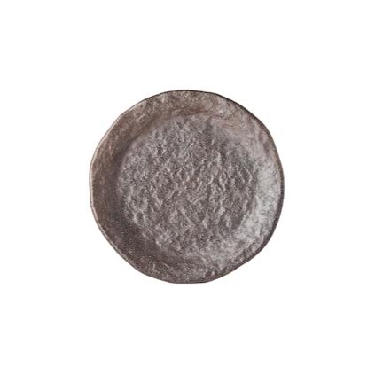 226434 predkrmovy talir stone 17 cm hneda keramika mij