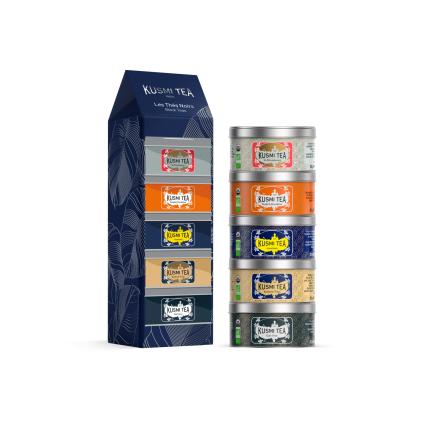 233093 3 darkova sada caju black teas 5 x 20 g plechovka kusmi tea