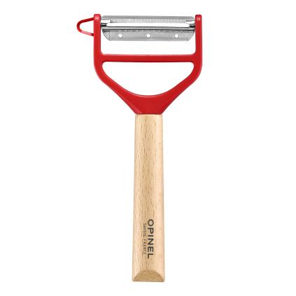 232135 skrabka na zeleninu t duo cervena bukove drevo opinel