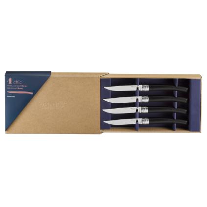 232024 steakovy nuz 10 cm sada 4 ks ebenove drevo opinel