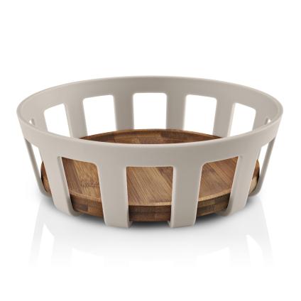 233264 kosik na pecivo nordic kitchen 22 x 7 cm piskova plast bambus eva trio