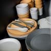 Plastični tanjur CONNECT, set od 4 kom, 25,5 cm, prirodno lisnato zelena, Koziol