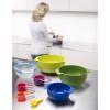 Kuhinjska zdjela MULTI-COLOUR NEST™ 9 PLUS , set od 9 kom, slagive, s mjericom, u boji, Joseph Jose