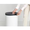 Korpa za rublje, 60 l, s plastičnim poklopcem, bijela, Brabantia