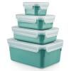 Kuhinjska posuda za pohranu MASTER SEAL COLOUR EDITION N1031010 , set od 4 kom, zelena, plastika, Tefal