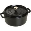 Casserole lonac, 26 cm, crna, lijevano željezo, Staub