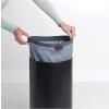 Korpa za rublje, 35 l, s poklopcem od pluta, crna, Brabantia