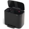 Kanta s pedalom BO 11 + 23 l, mat crna, Brabantia