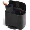 Kanta s pedalom BO 11 + 23 l, mat crna, Brabantia