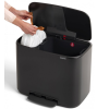 Kanta s pedalom BO 11 + 23 l, mat crna, Brabantia
