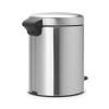 Kanta s pedalom NEWICON, 5 l, mat čelik, Brabantia