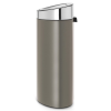 Kanta za otpatke na dodir TOUCH BIN NEW 40 l, platinasta / srebrna, Brabantia