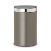 Kanta za otpatke na dodir TOUCH BIN NEW 40 l, platinasta / srebrna, Brabantia