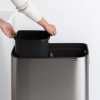 Kanta za otpatke na dodir BO, 2 x 30 l, mat čelik, Brabantia