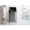 Kanta za otpatke na dodir BO, 2 x 30 l, mat čelik, Brabantia