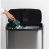 Kanta za otpatke na dodir BO, 2 x 30 l, mat čelik, Brabantia