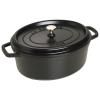 Casserole lonac, 4,25 l, crna, lijevano željezo, Staub